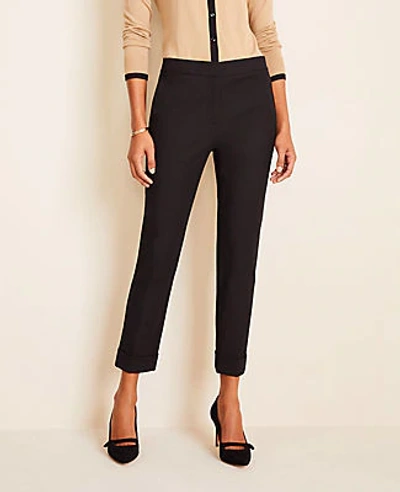 Ann Taylor The Petite High Waist Ankle Pant - Curvy Fit In Black