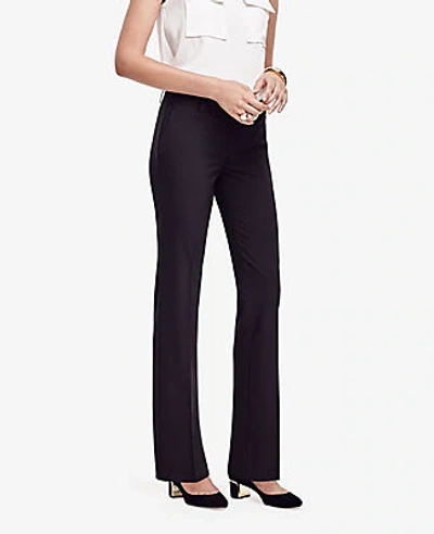 Ann Taylor The Straight Pant In Seasonless Stretch - Curvy Fit In Core Black