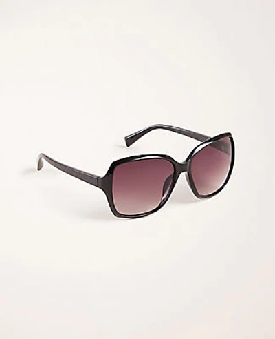 Ann Taylor Square Sunglasses In Black