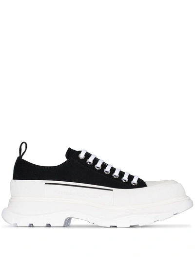Alexander Mcqueen Alexander Mc Queen Black/white Tread Slick Shoes