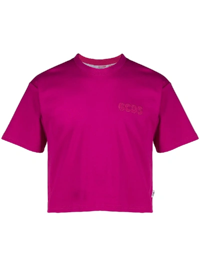 Gcds Logo T-shirt In Pink