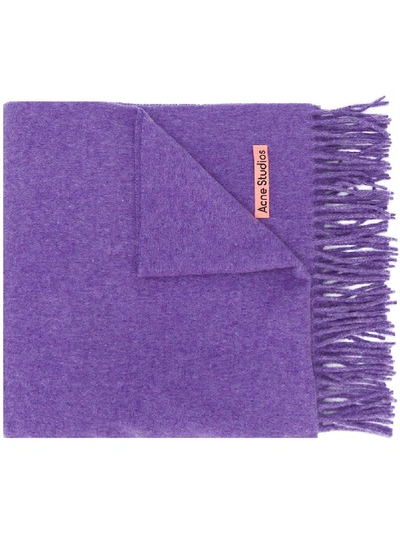 Acne Studios Canada New Scarf In Lilac Color In Purple