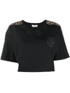 FENDI FF STRIPE CROPPED T-SHIRT