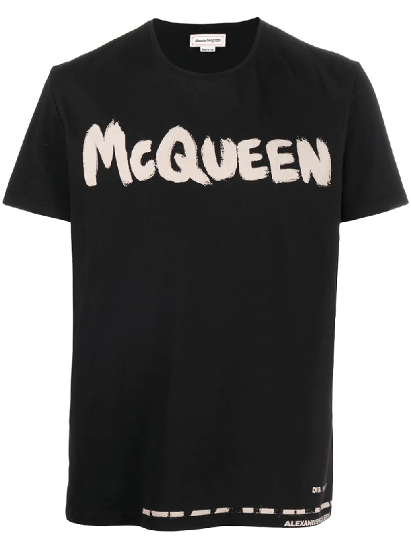 alexander mcqueen graffiti t shirt