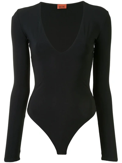 Alix Nyc Horatio Henley Bodysuit In Black