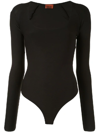 Alix Nyc Sullivan Scoop Neck Bodysuit In Black