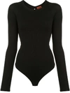 Alix Nyc Pearson Button-embellished Jersey Bodysuit In Black