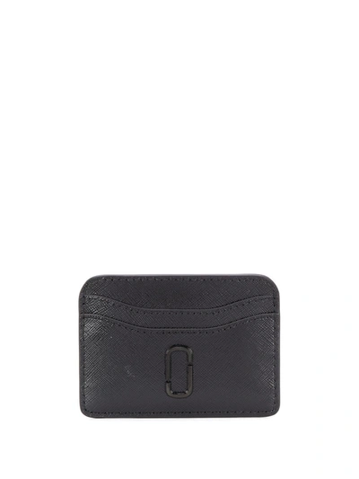 Marc Jacobs Textured Snapshot Cardholder In Black