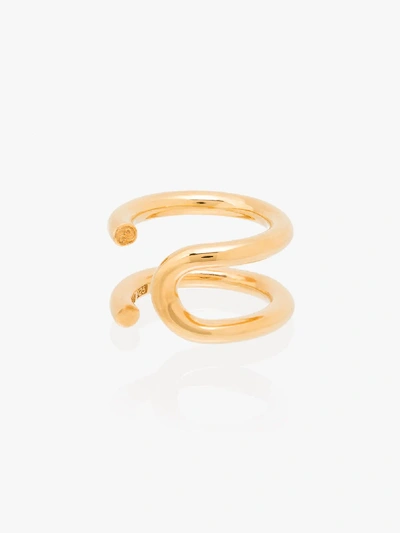 All Blues Gold Vermeil U Turn Ring