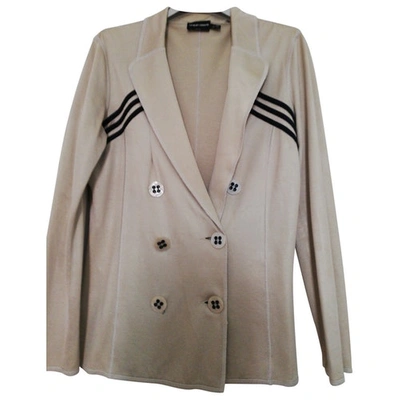 Pre-owned Giorgio Armani Ecru Cotton Jacket