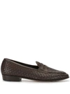 BAUDOIN & LANGE CLASSIC PENNY WOVEN LOAFERS
