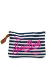 MC2 SAINT BARTH PARISIENNE STRIPED CLUTCH BAG