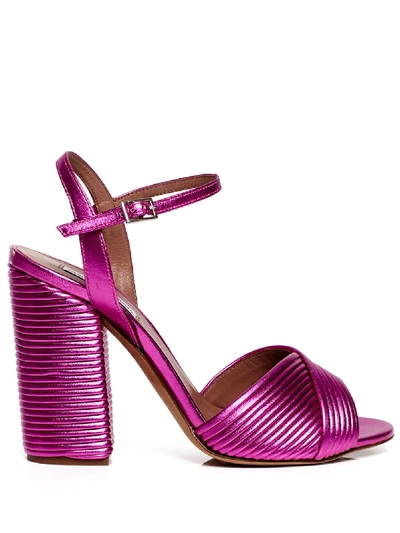 Tabitha Simmons Kali Ribbed Sandals In Pink