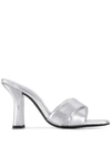 DORATEYMUR RETOX METALLIC BLOCK HEEL SANDALS