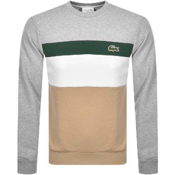 lacoste colour block jumper