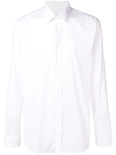Joseph Jim Poplin Stretch Shirt In White