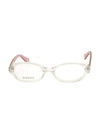 Gucci Girl's 50mm Oval Optical Glasses In Lilac