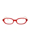 GUCCI Girl's 50MM Oval Optical Glasses,0400012714204