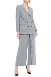 ROLAND MOURET DOUBLE-BREASTED OPEN-BACK CHECKED WOOL AND MOHAIR-BLEND BLAZER,3074457345623019820