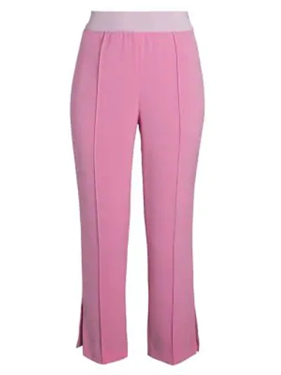 Cinq À Sept Atticus Crepe Cropped Pants In Wild Orchid