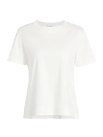 Akris Punto Relaxed Short Sleeve T-shirt In Cream