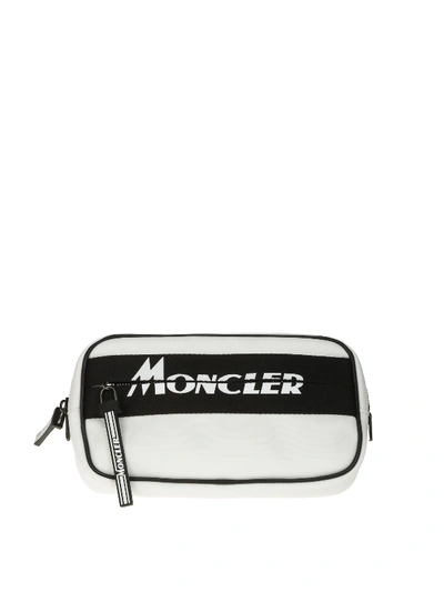 Moncler Aude Belt Bag In White In Bianco Nero