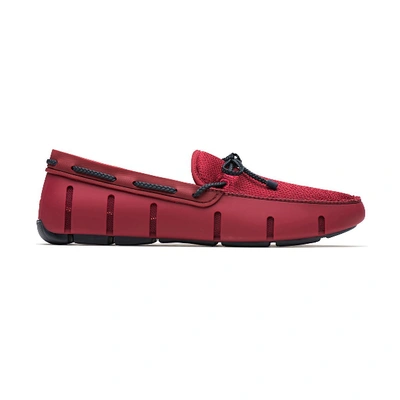 Robert Graham Braided Lace Loafer In Red