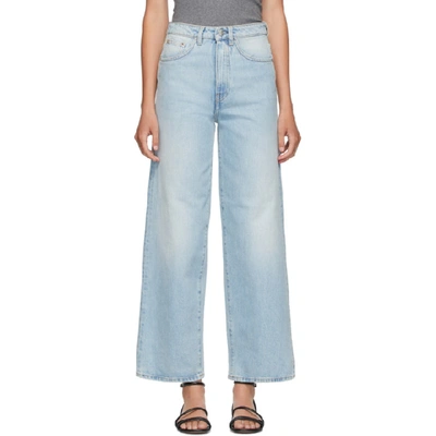 Totême High-waisted Straight-leg Jeans In Blue