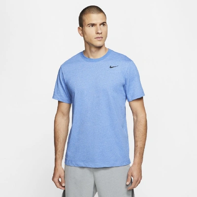 Nike Men's Dri-fit Fitness T-shirt In Blue