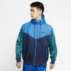 Nike Sportswear Windrunner Hooded Windbreaker In Blue