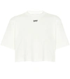 Off-white Off White™ Short White Cotton T Shirt With Logo