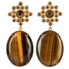 CHRISTIE NICOLAIDES BLANCA EARRINGS BROWN