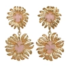 CHRISTIE NICOLAIDES EVELYNNE EARRINGS GOLD/PALE PINK