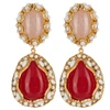 CHRISTIE NICOLAIDES MACARENA EARRINGS PALE PINK
