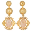 CHRISTIE NICOLAIDES PALOMA EARRINGS PALE PINK