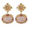 CHRISTIE NICOLAIDES TESORO EARRINGS PALE PINK