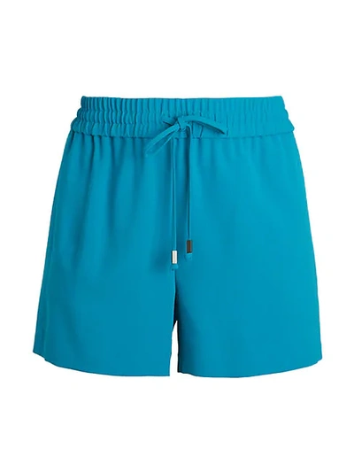Alice And Olivia Ludlow Drawstring Shorts In Turquoise