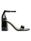 Sam Edelman Daniella Ankle-strap Leather Sandals In Black