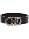 FERRAGAMO GANCINI REVERSIBLE LEATHER BELT