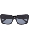 Versace Square-frame Sunglasses In Black