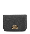 BALENCIAGA BB MINI LEATHER WALLET,P00480642