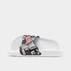 Nike Men's Benassi Jdi Print Slide Sandals In White
