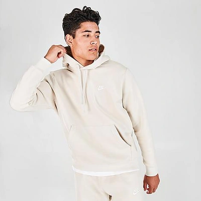 Nike Sportswear Club Fleece Embroidered Hoodie In Grey