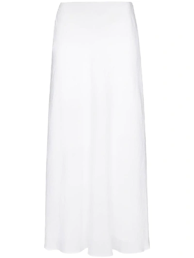 Staud Spire Maxi Skirt In White