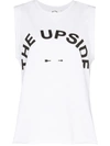 THE UPSIDE MUSCLE LOGO-PRINT TANK TOP