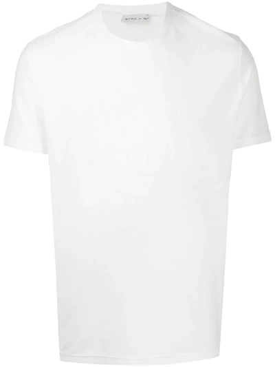 Etro Regular Fit Chest Logo T-shirt In White