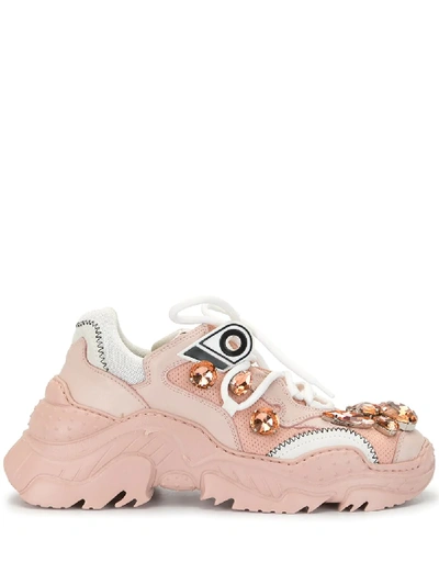 N°21 Chunky Sole Sneakers In Pink