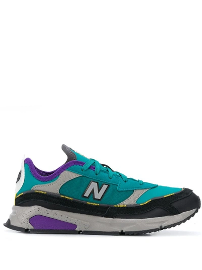 New Balance Logo Trainers In Green