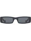Fenty Trouble 52mm Rectangular Sunglasses In Black