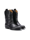 Gallucci Teen Camperos Mid-calf Boots In Black